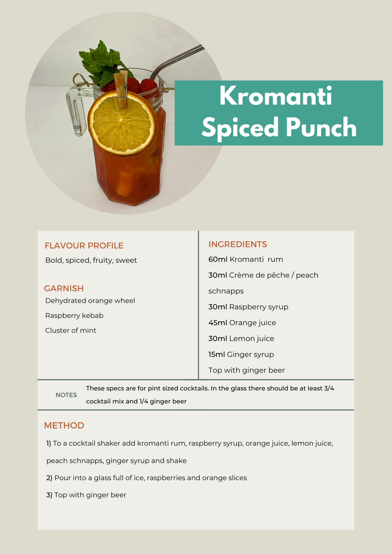 Kromanti Tamarind/Plantain Rum 40% abv 70cl