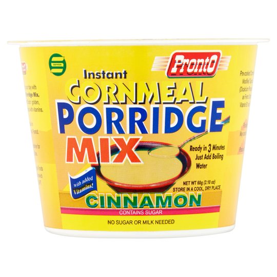 Pronto Cornmeal Porridge Mix Cinnamon Flavour 60g