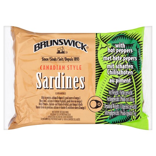 Brunswick Sardines With Hot Peppers 106g