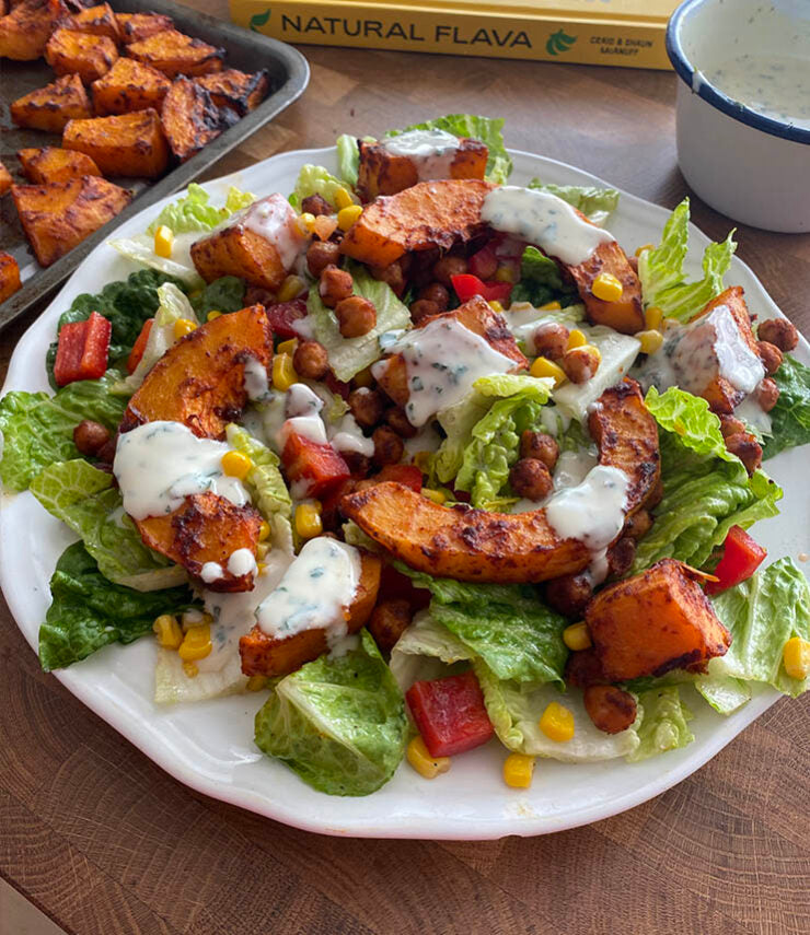 Roast Butternut Squash & Chickpea Salad