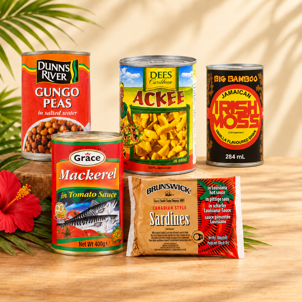 Caribbean branded products with Big Bamboo Irish Moss