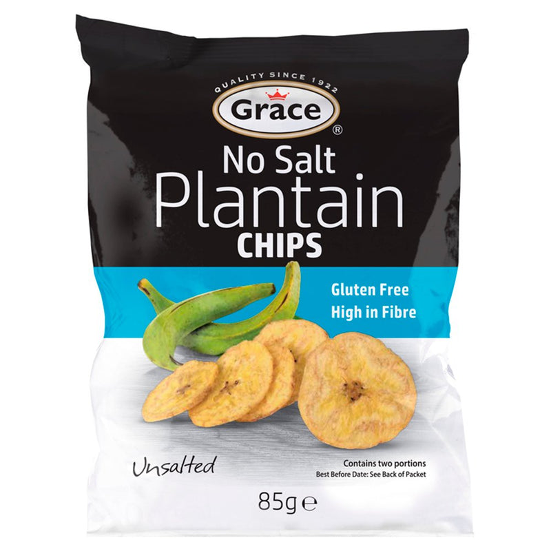 Grace No Salt Plantain Chips 85g