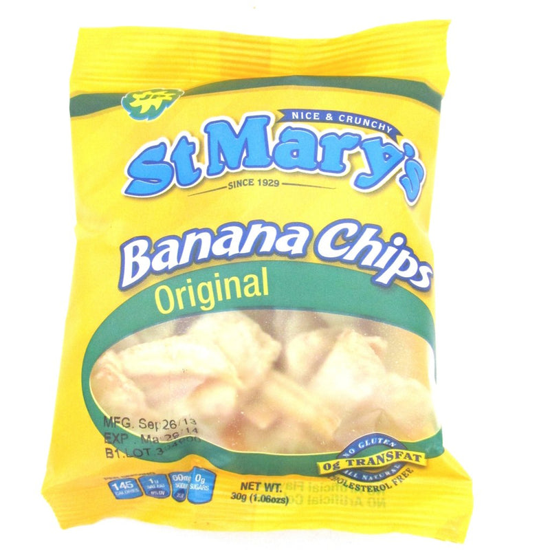 St Mary's Banana Chips 30g